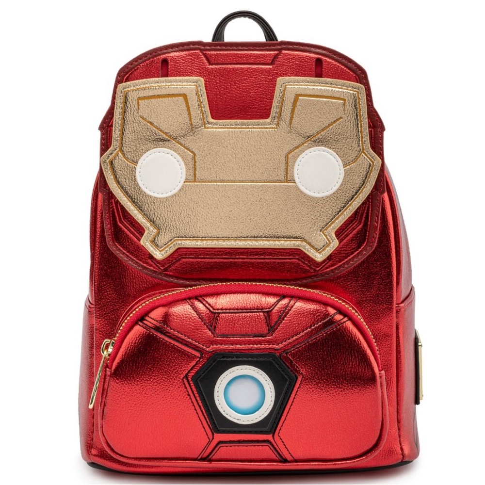 Iron Man Loungefly Backpack - Red and Gold